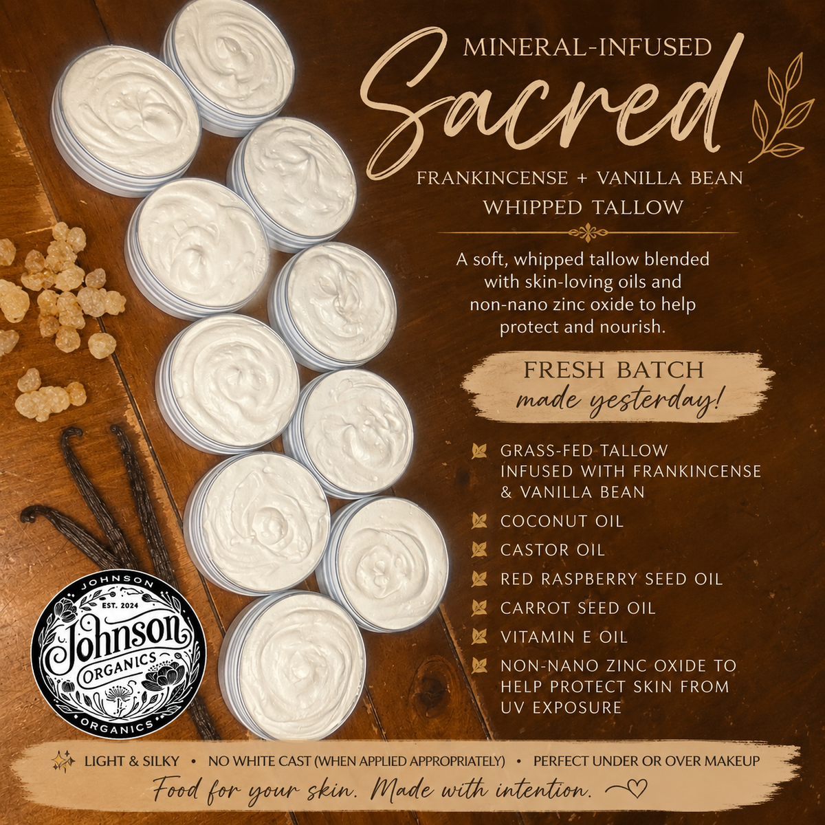 Mineral infused Sacred whipped Tallow