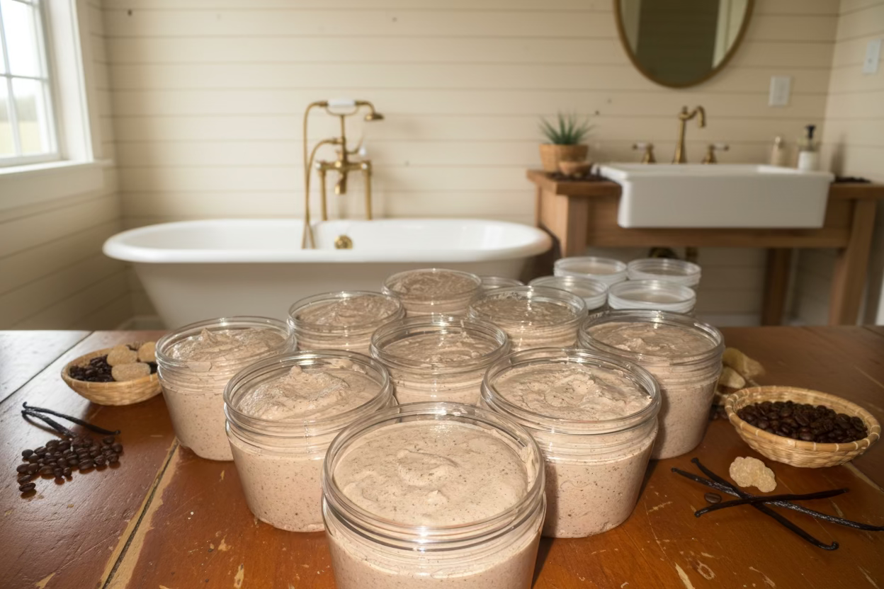 4oz Caffeinated Cow Coffee Face and Body Scrub