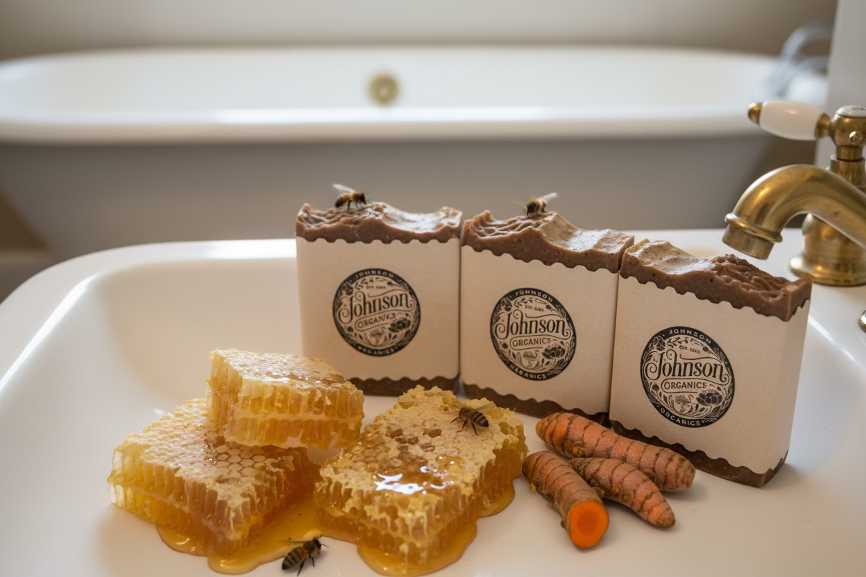 Rooted Honey & Turmeric Tallow Soap