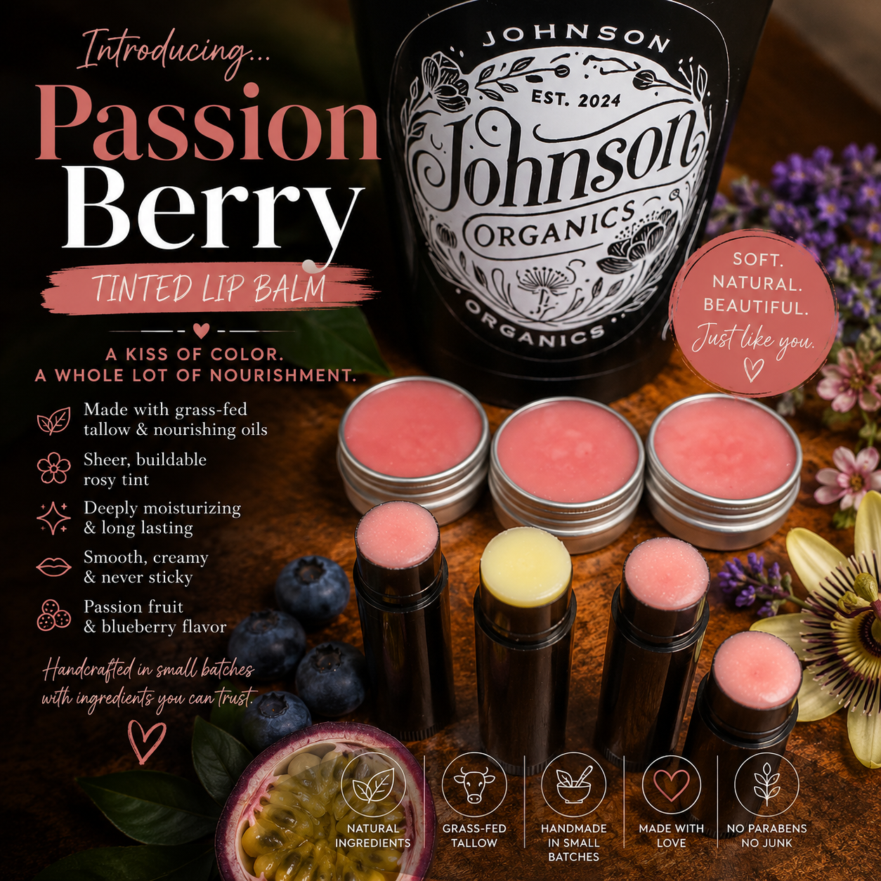 Passion Berry Tinted Lip Balm