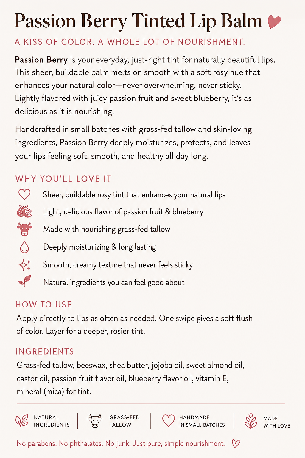 Passion Berry Tinted Lip Balm